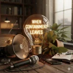 A bright light spilling beyond a fading frame, symbolising strong talent without the stabilising support structures that once held it in balance.